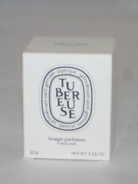 Diptyque Tubéreuse Tuberose Scented Mini Travel Candle 35g New in Box
